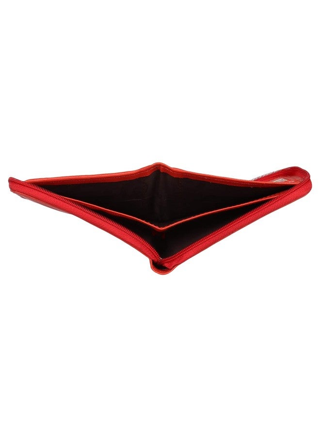 Creature Red Color Zipper Wallet For Girls(Color-Red||ZWL-012) - Image 4